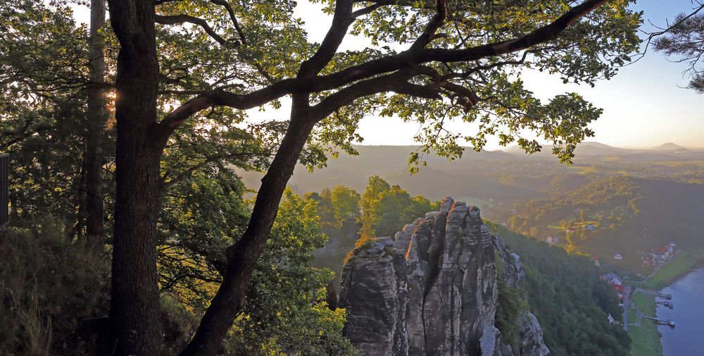 Gestern Morgen kurz nach 6 Uhr auf der Bastei aufgenommen...