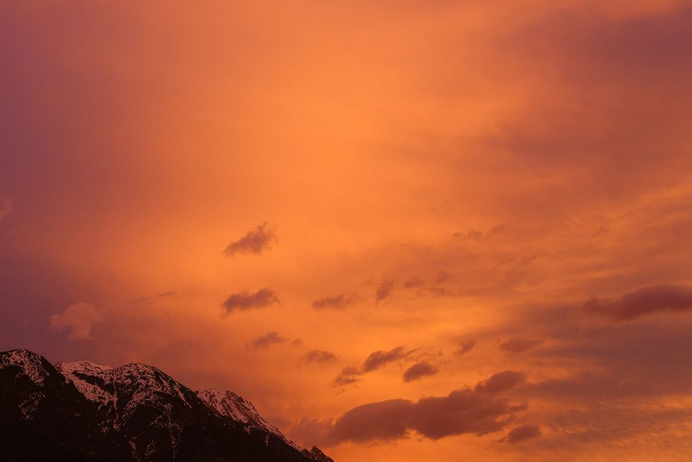 Gestern Morgenstimmung über Innsbruck