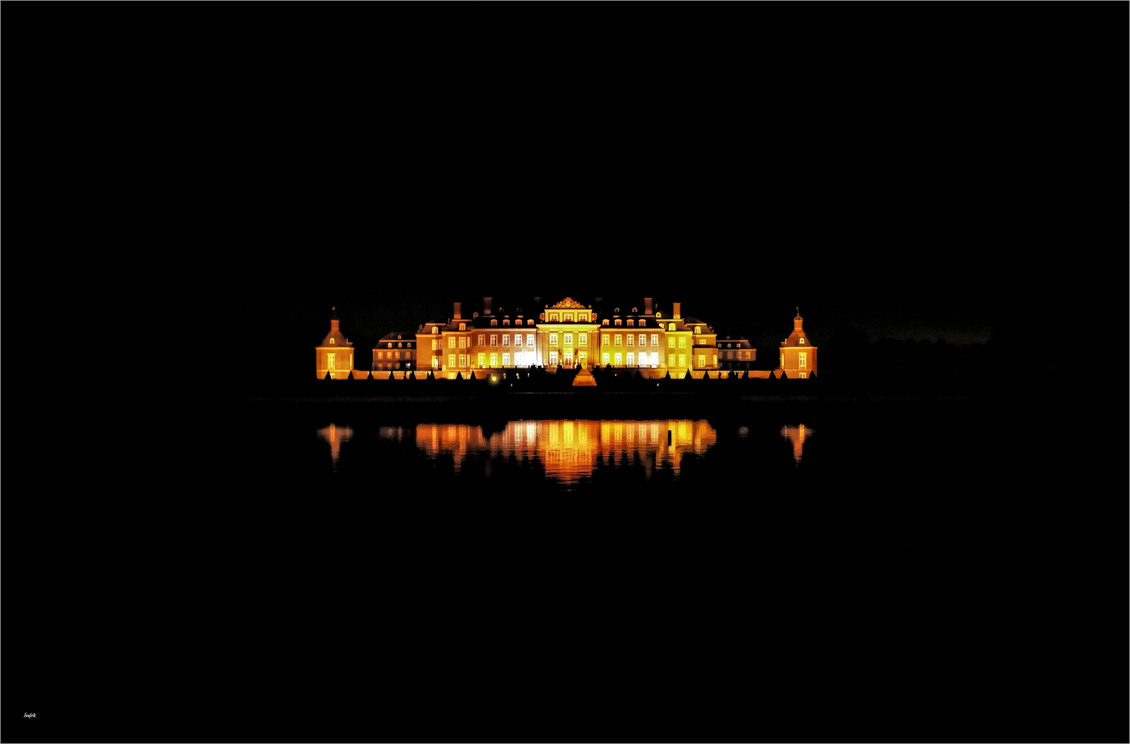 gestern Nacht am Schloss Nordkirchen