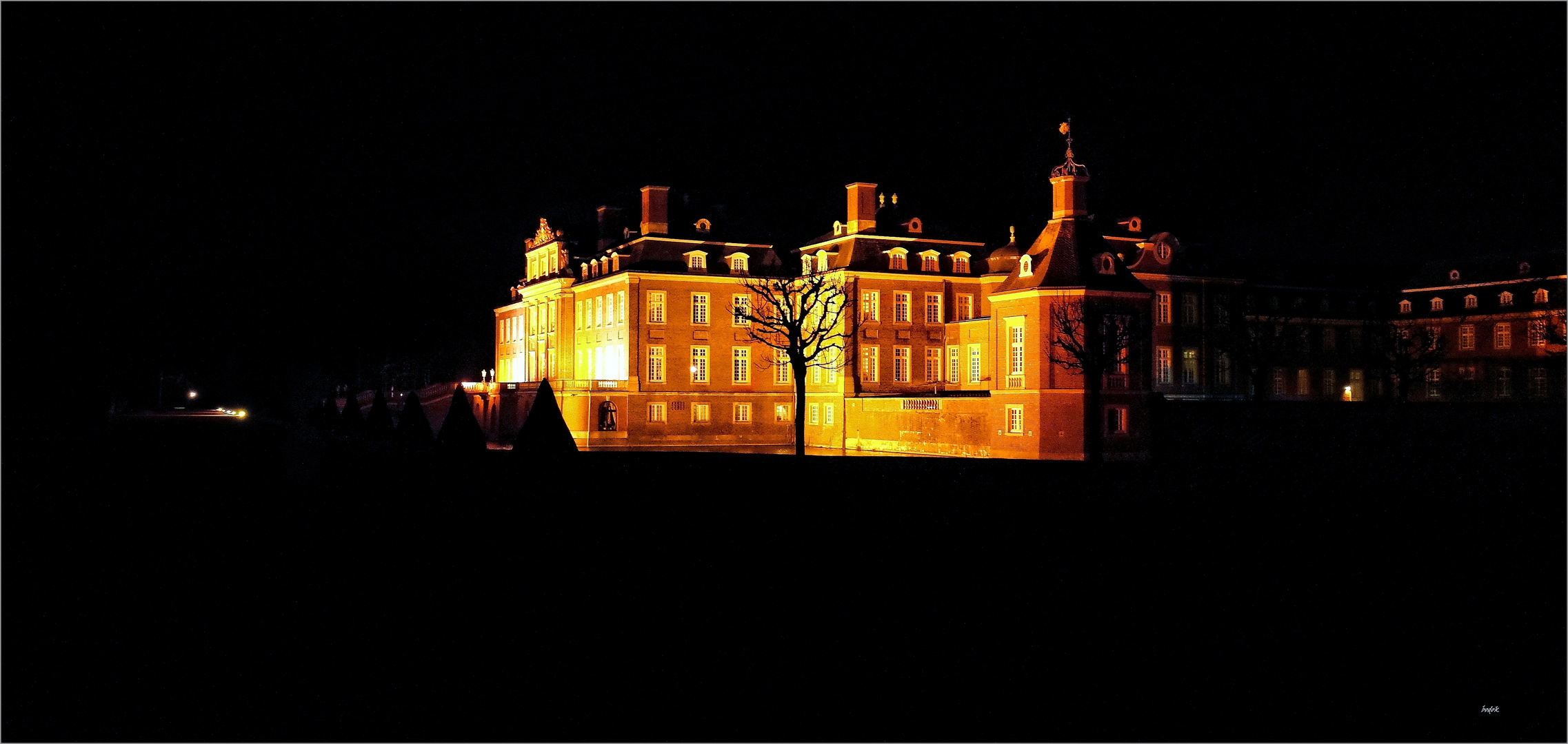 gestern Nacht am Schloss Nordkirchen