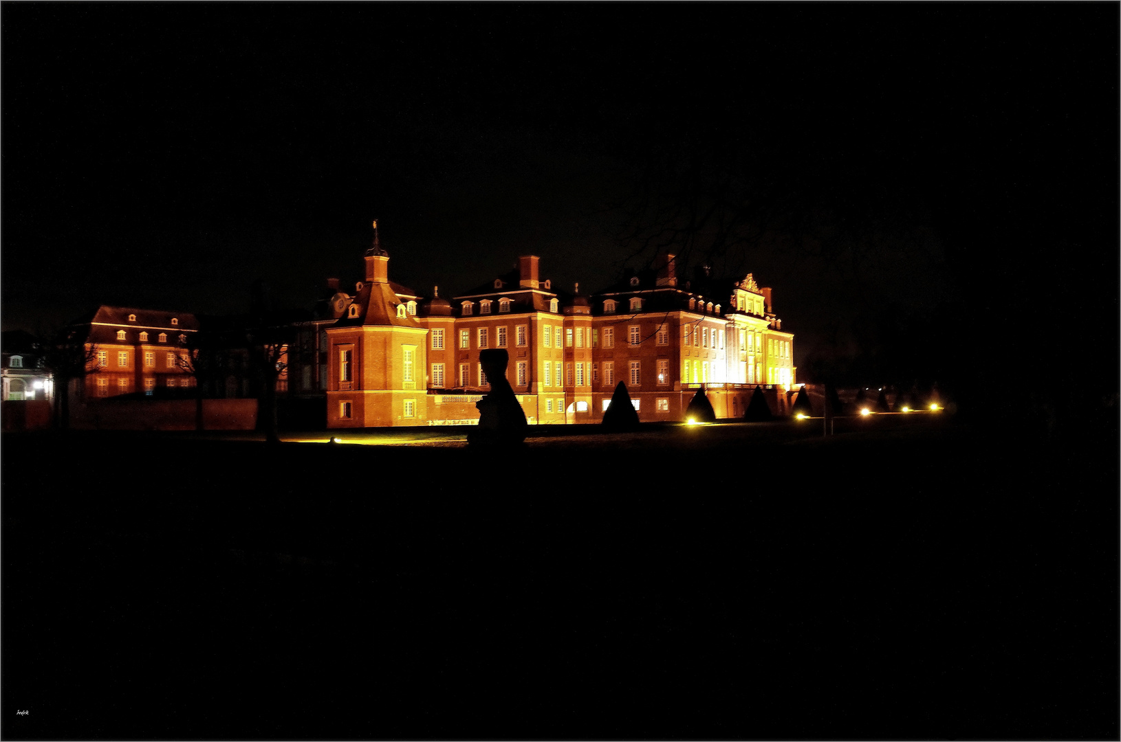 gestern Nacht am Schloss Nordkirchen 