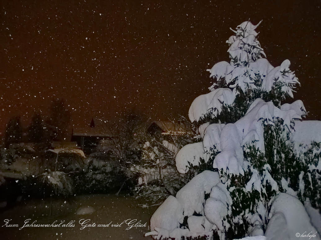 Gestern Nacht auf unserem Balkon...