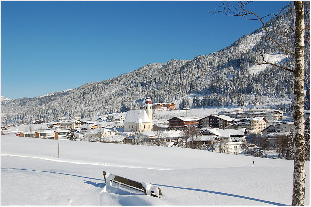 Gestern Schneefall, heute Sonnenschein!