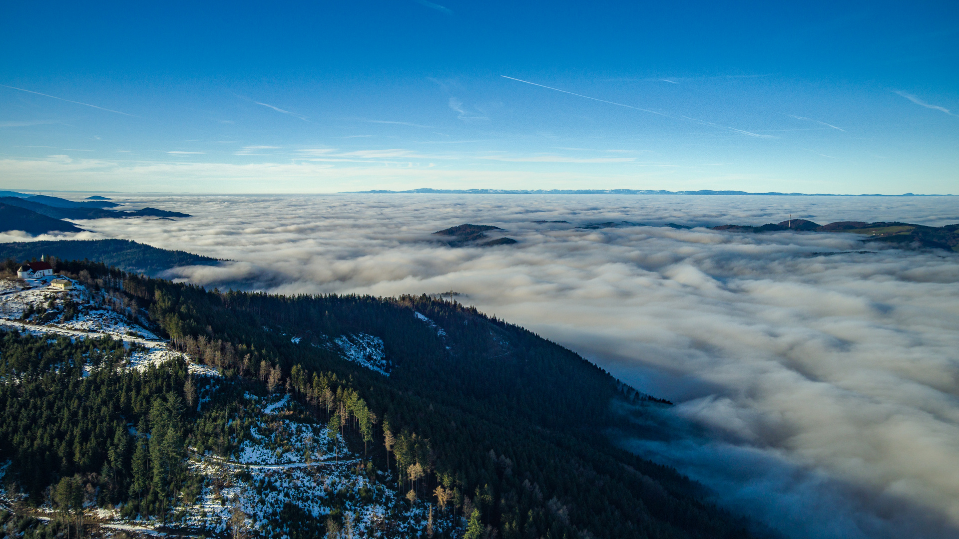 Gestern über dem Nebel