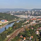 Gestern Vormittag näher mit einer Sicht an Usty nad labem drann als je zuvor...