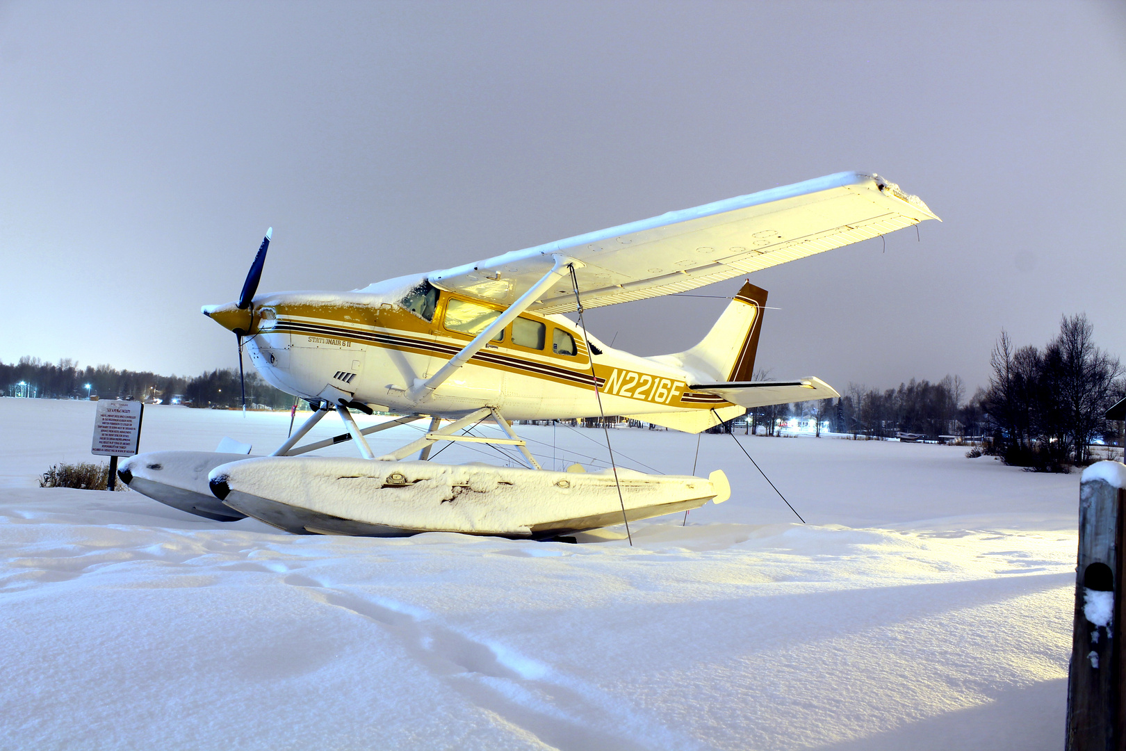 ...gestrandet im Winter