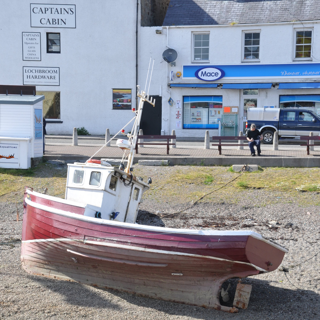 Gestrandet in Ullapool, Westküste Schottlands