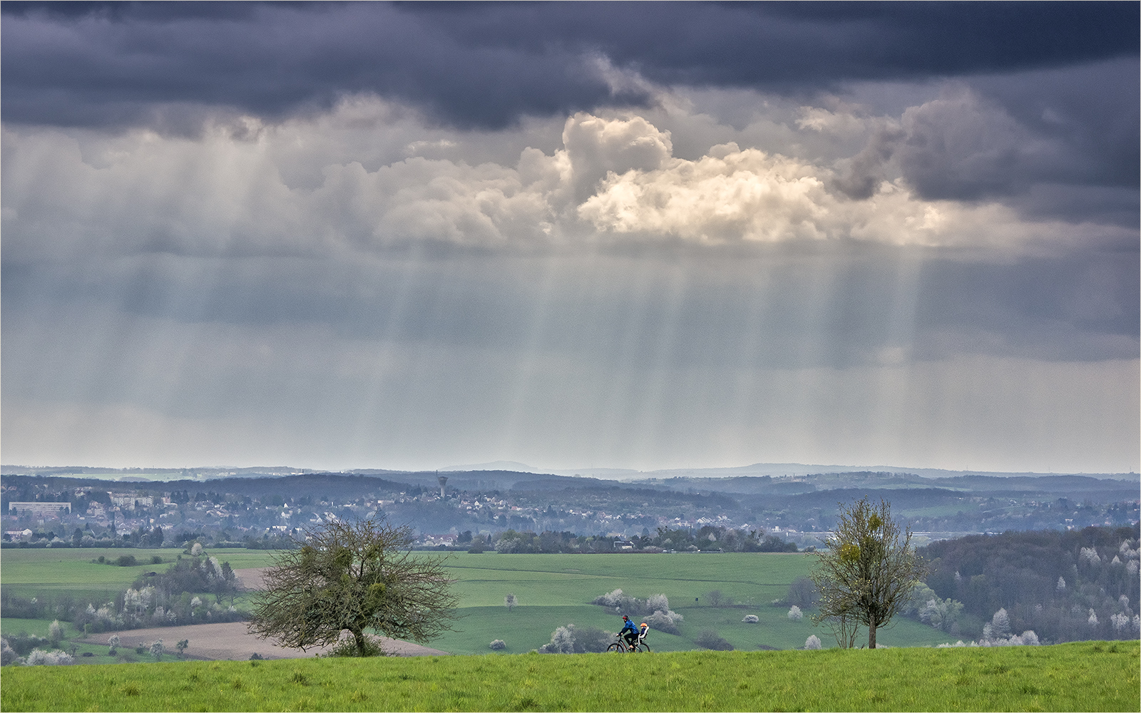 gestreifter himmel