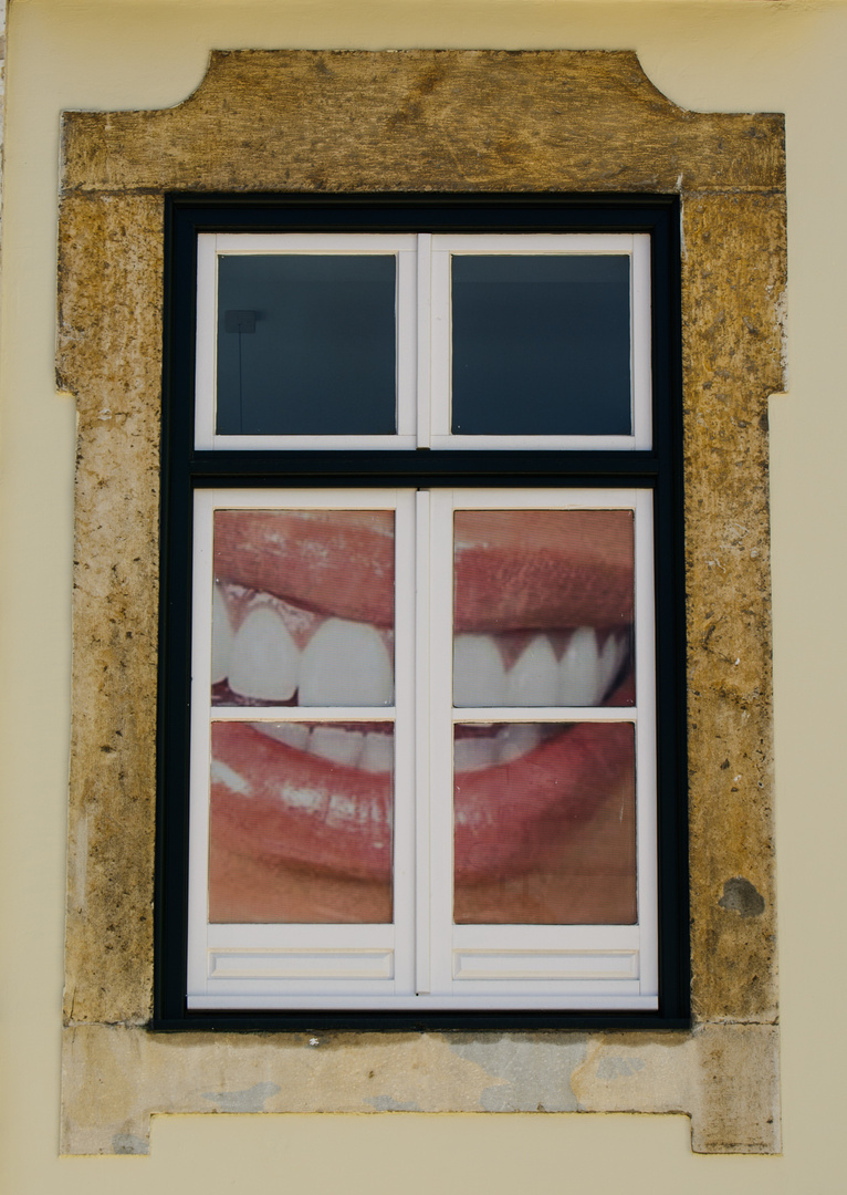 gesunde Zähne, Blick ins Fenster