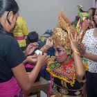 Get dressed and fixed for the Nyepi dancing