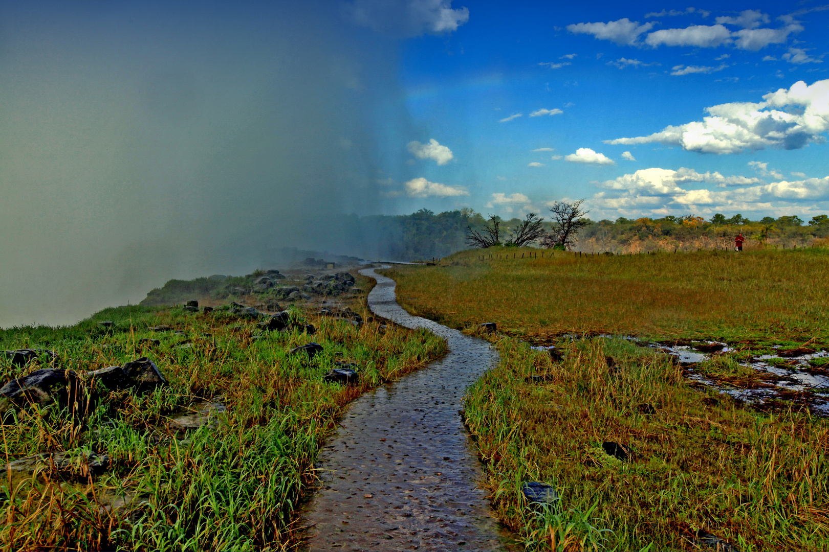 Geteilte Welten, Victoria Falls, Sambia/Simbabwe