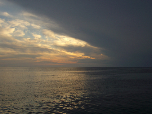 Geteilter Himmel über Rovinj