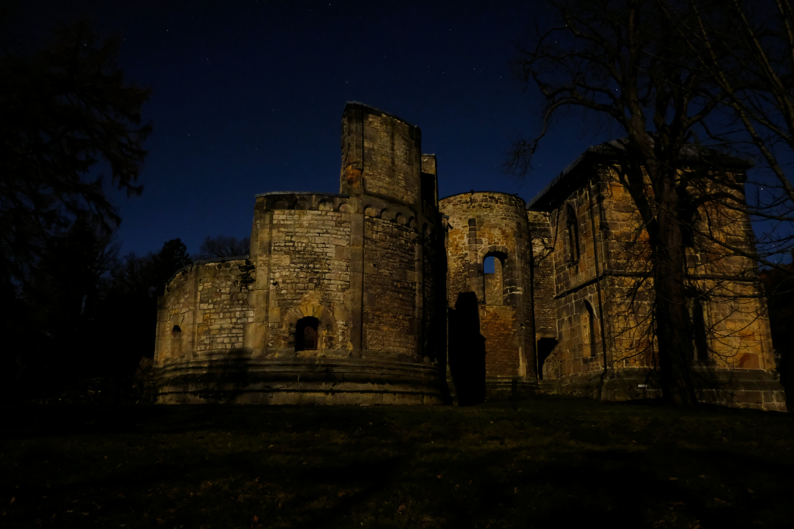 Gethsemanekloster bei Vollmond, Goslar