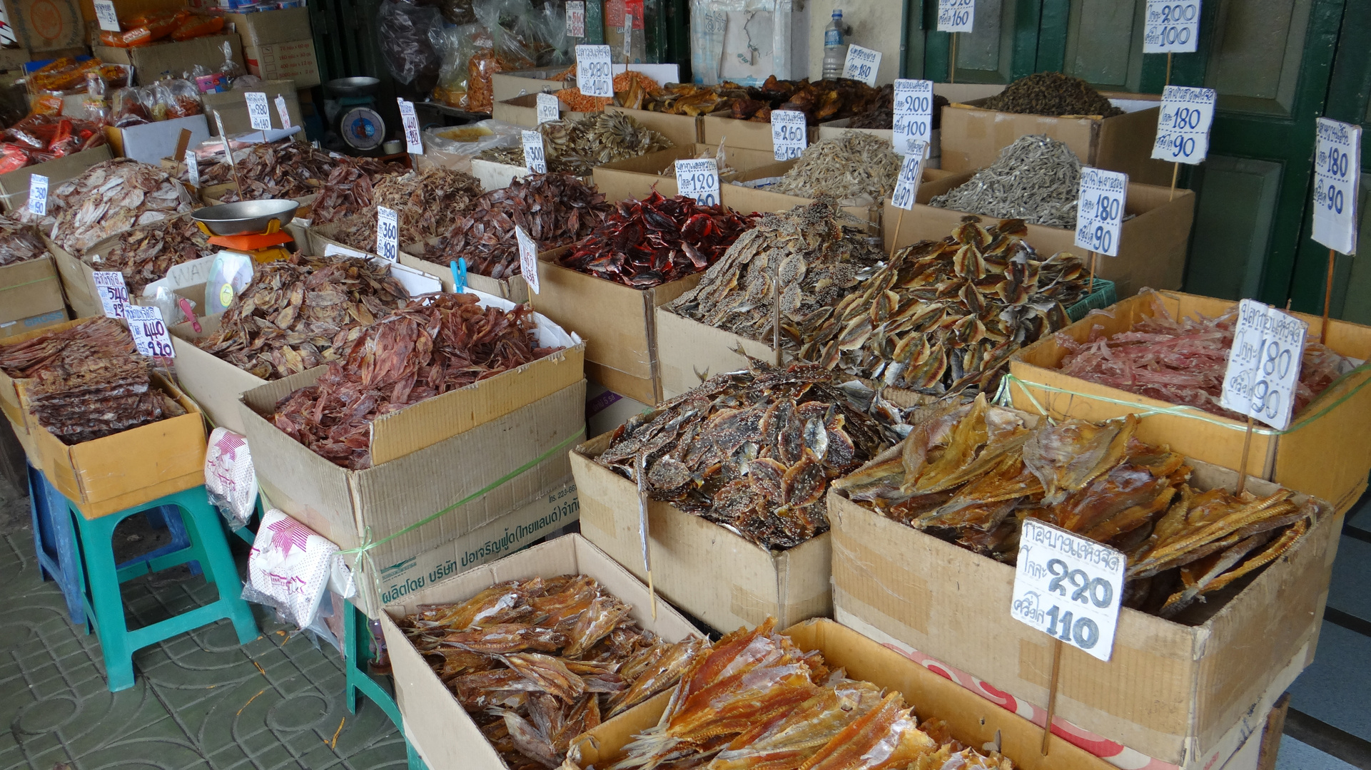 getrockneter Fisch auf dem Markt