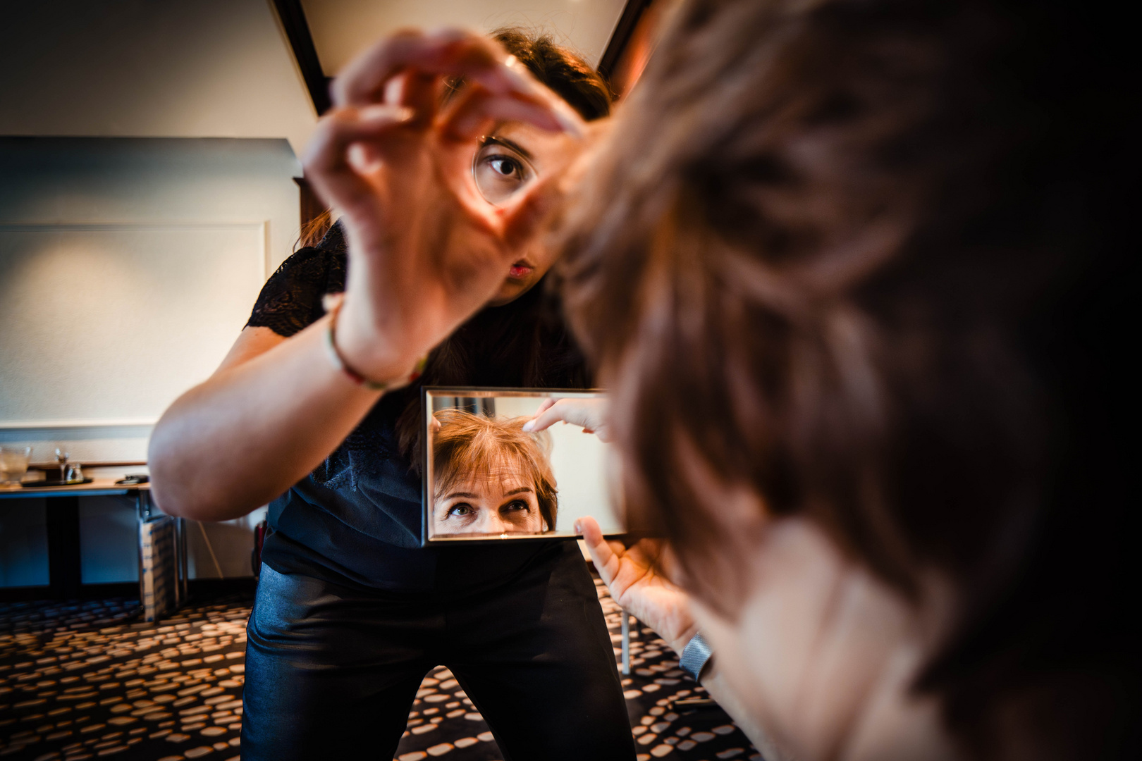 Getting Ready bei einer Hochzeit im H-Hotel Frankfurt