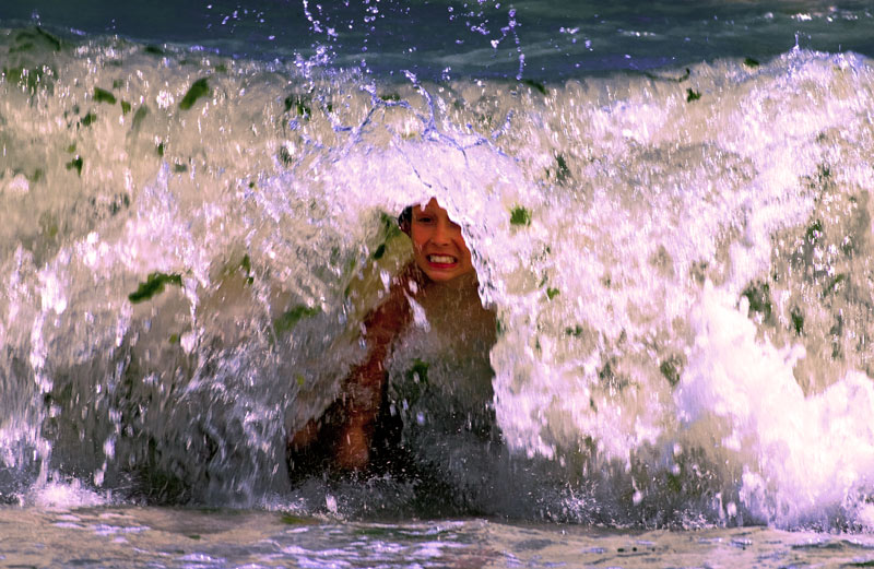 Getting really wet by Rosana Ziemba