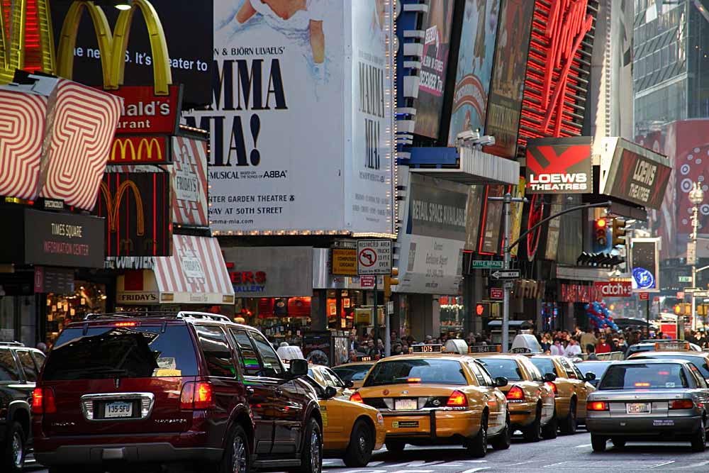 Getümmel am Times Square