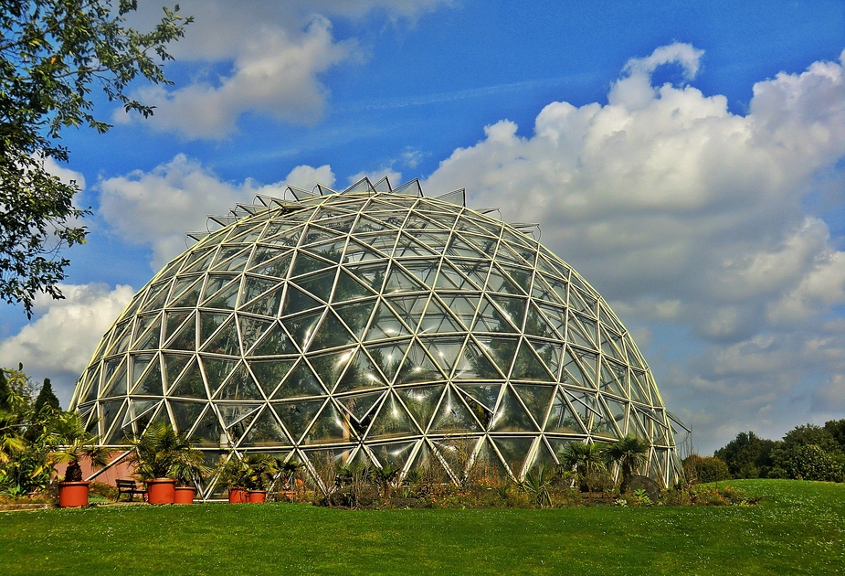 Gewächshaus im Botanischen Garten in Düsseldorf