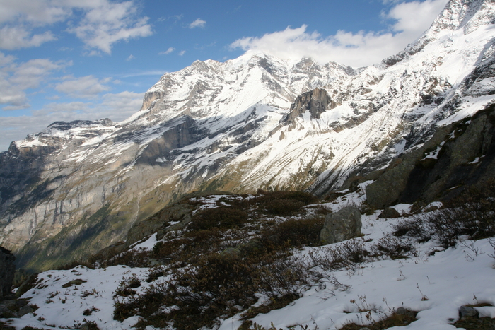 Gewaltige Berglandschaft im "Hinteren Lauterbrunnental" (Berner Oberland / Schweiz)