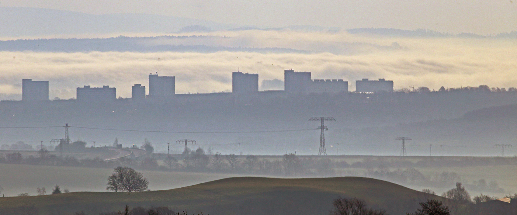 Gewaltiger Nebel über dem Elbtal und der Sächsischen Schweiz vorgestern Morgen...