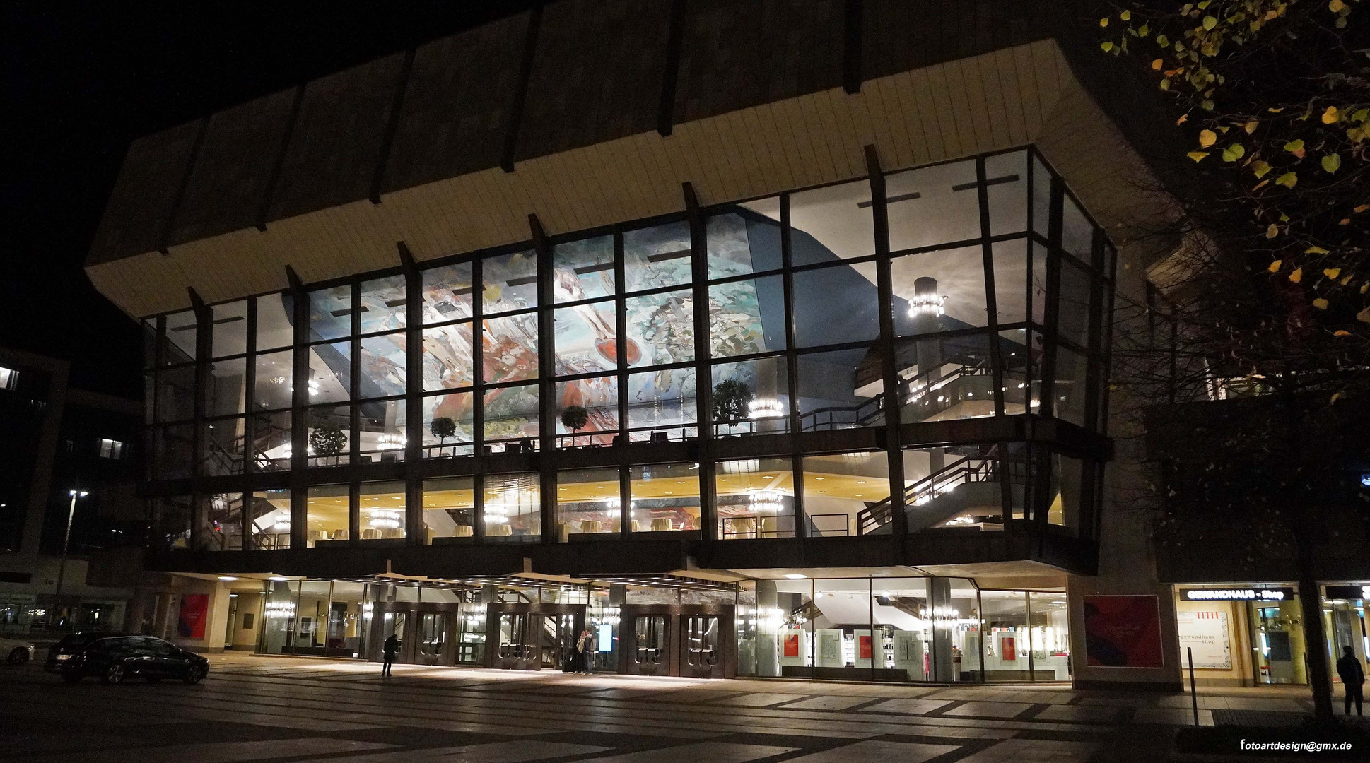 Gewandhaus Leipzig am Abend