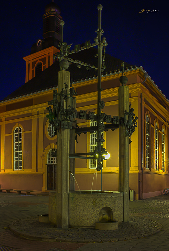 " Gewerbebrunnen " in Rüsselsheim