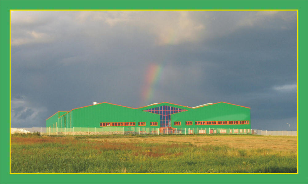 Gewerbegebäude bei Oberwart im Burgenland (Österreich)