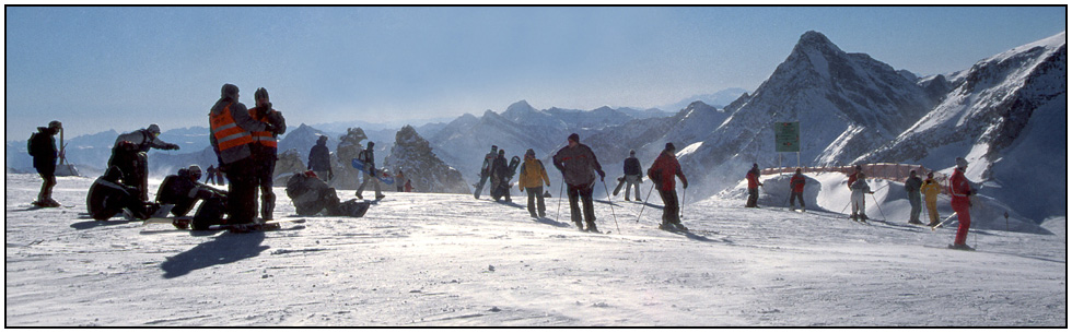 Gewimmel auf dem Berg