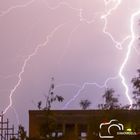 Gewitter am 5.7.2015 über dem Kant Gymnasium in Teltow