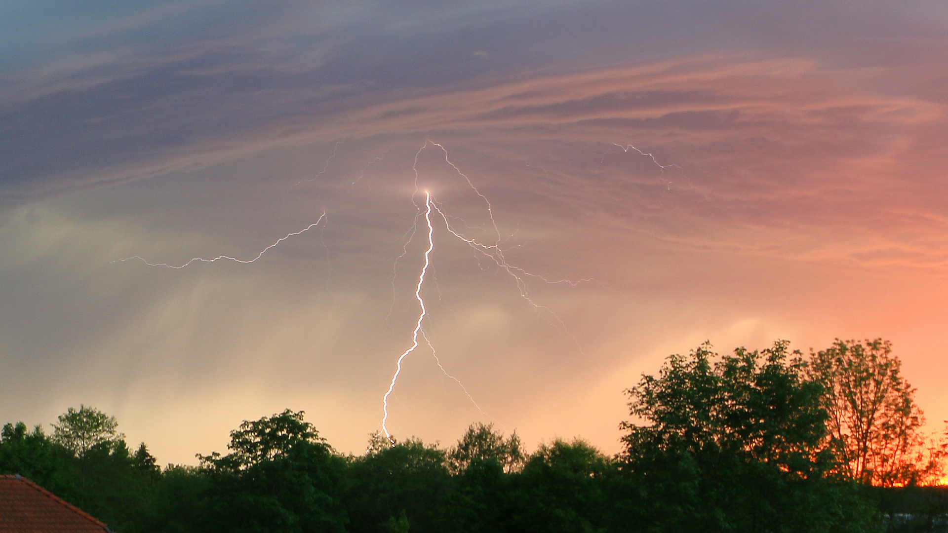 Gewitter am Abendhimmel