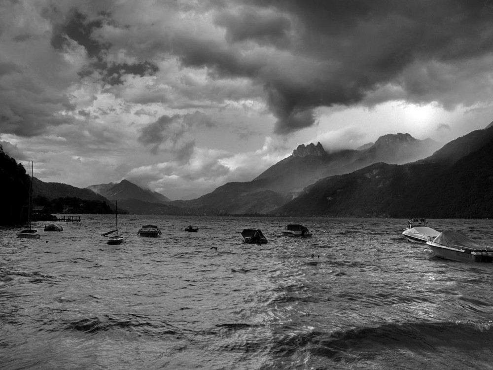 Gewitter am Lac de Annecy