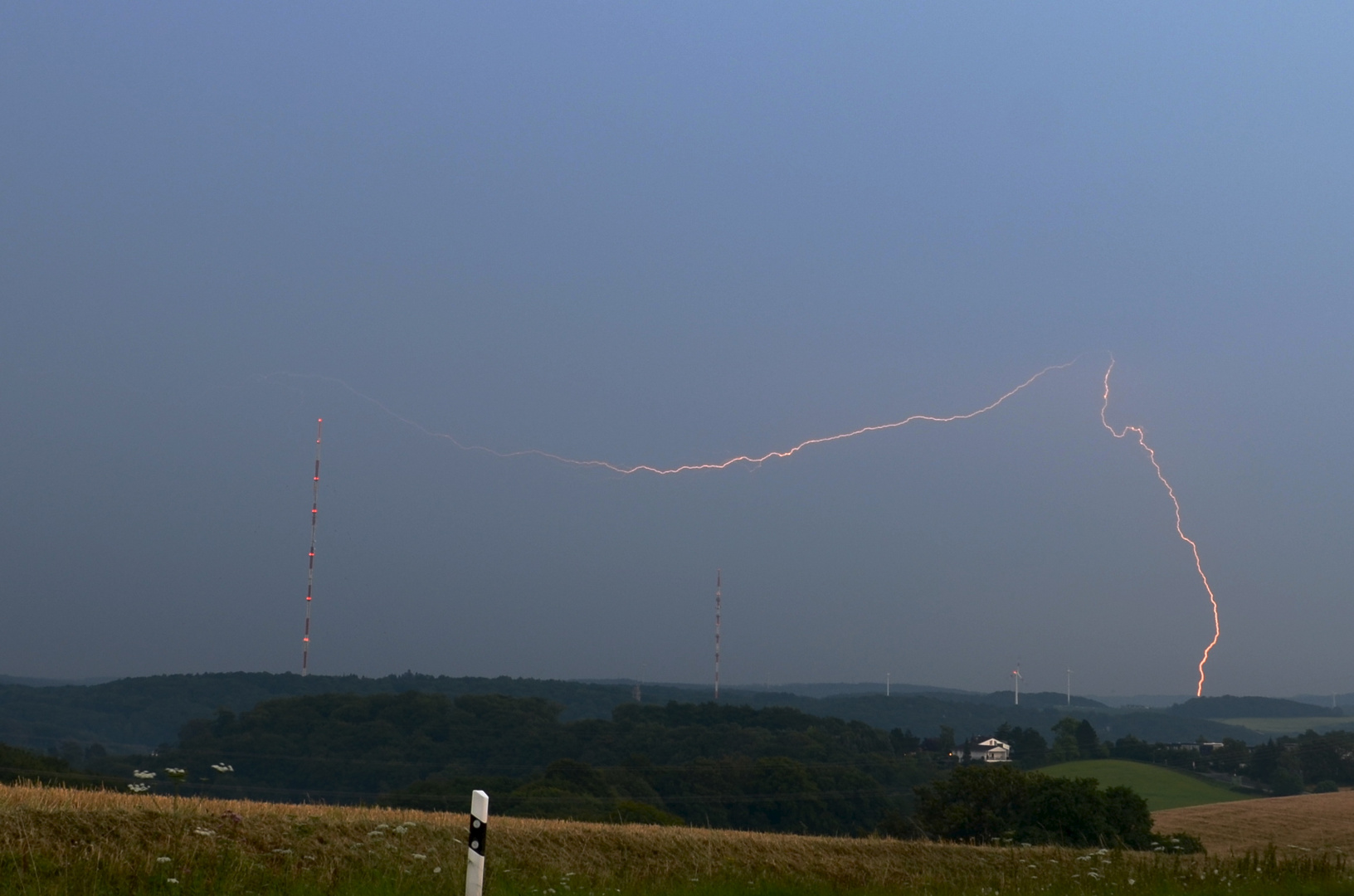 Gewitter am Langenberger Sender