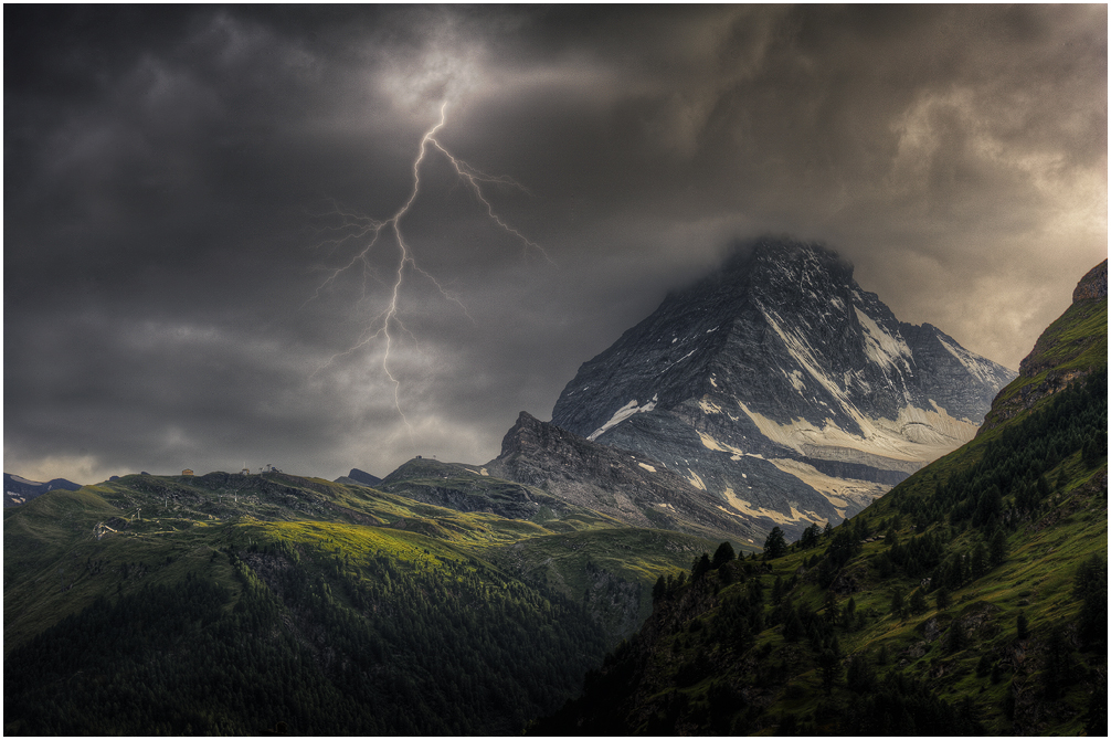 Gewitter am Matterhorn