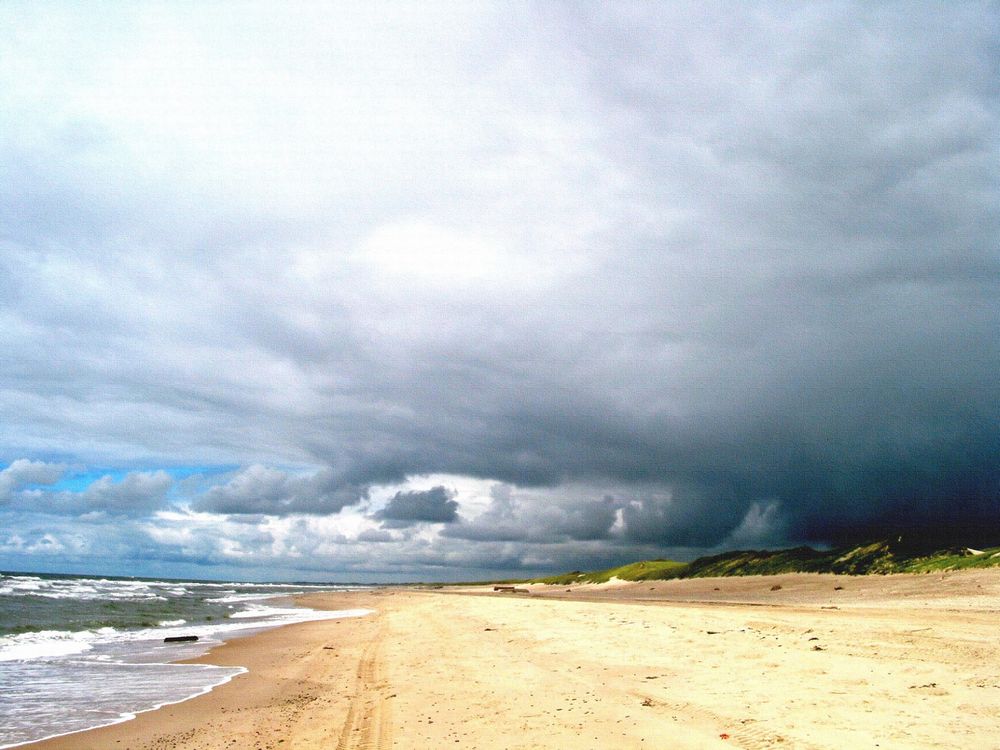 Gewitter am Nordseestrand