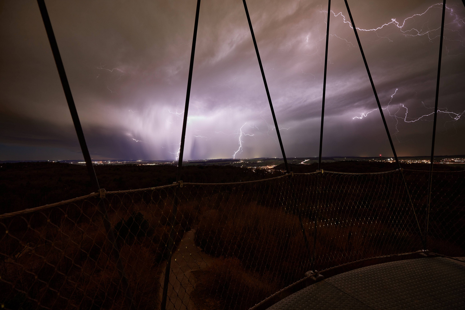 Gewitter am Schönbuchturm 