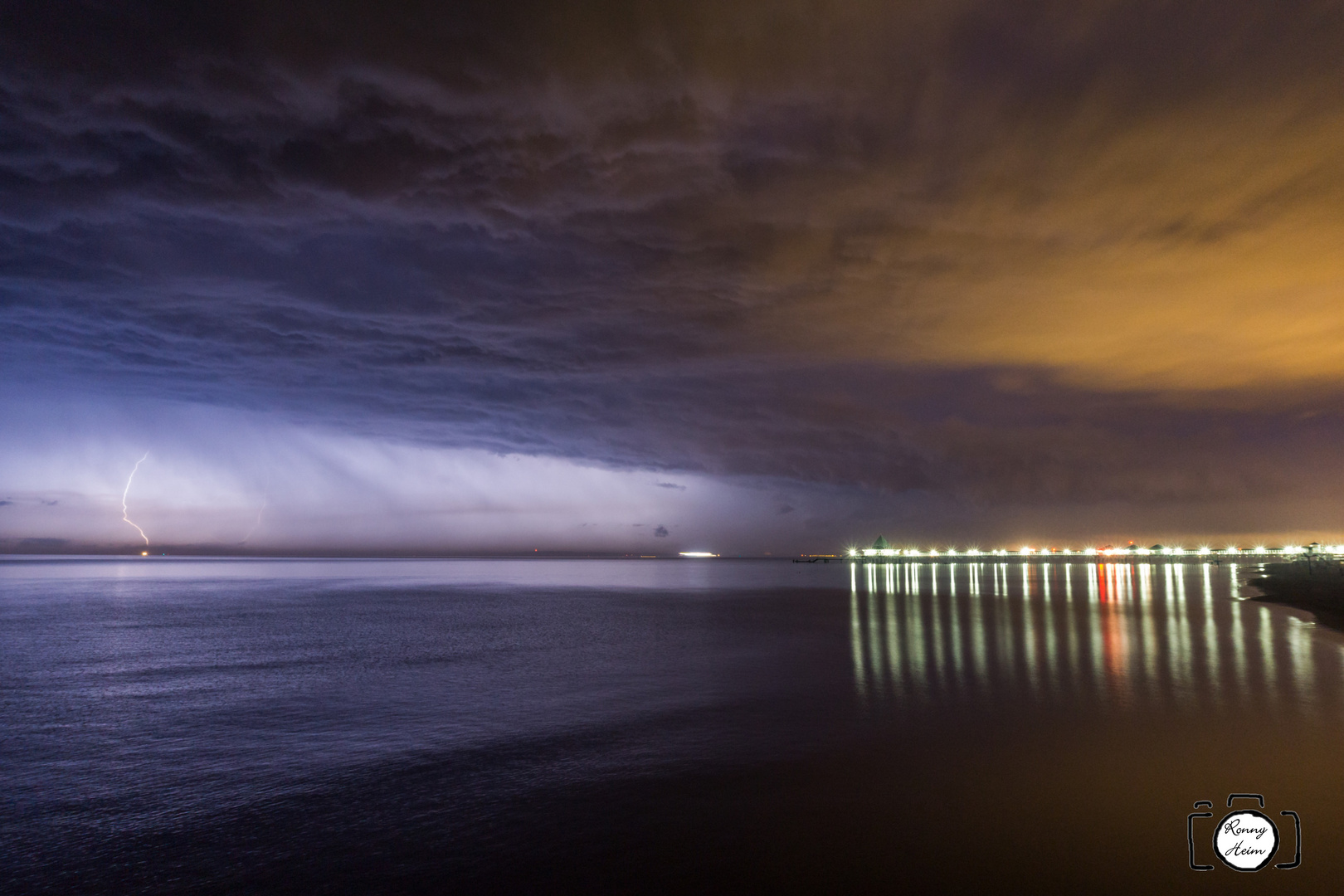 Gewitter am Strand von Heringsdorf / Usedom II