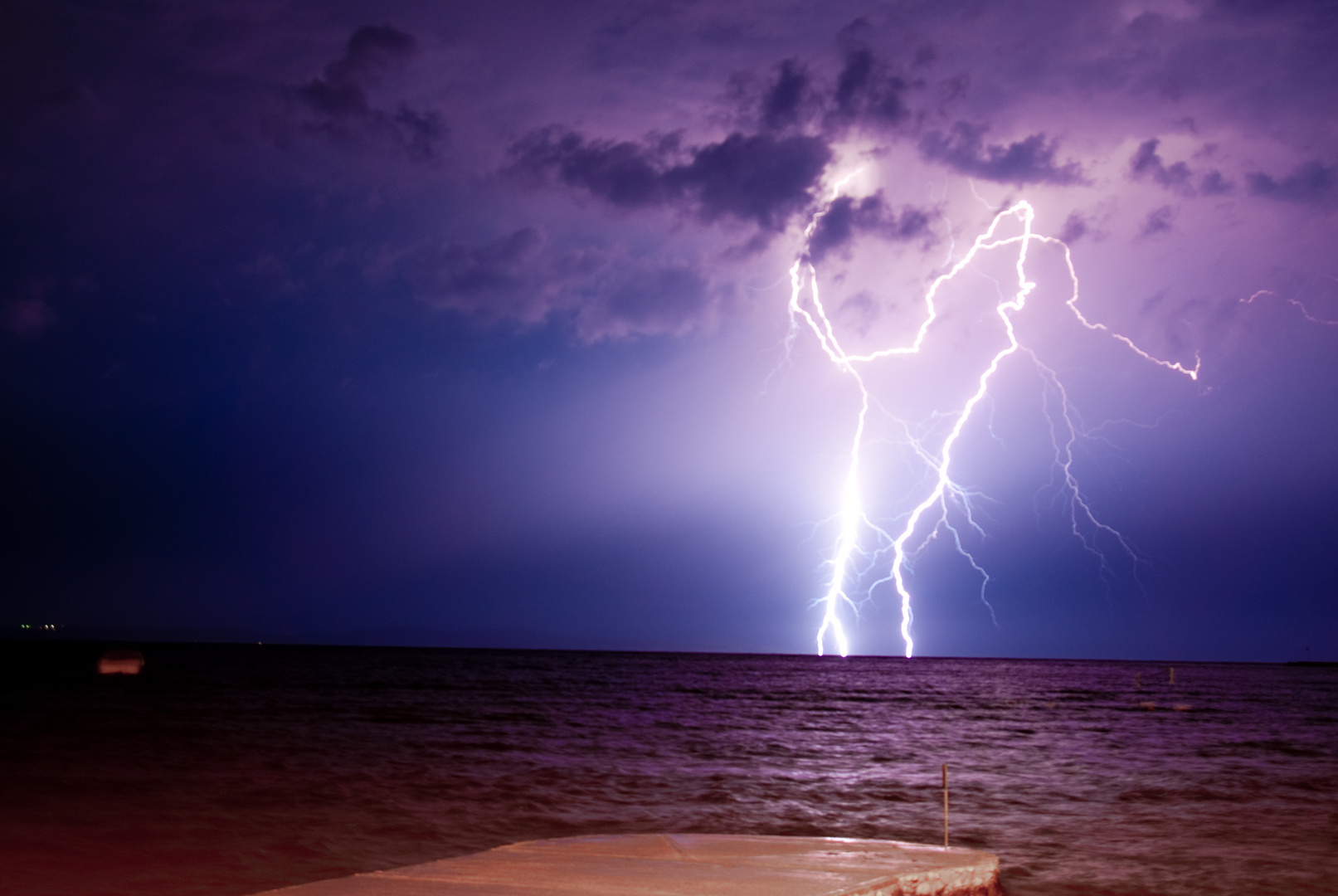 Gewitter an der Küste