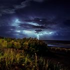 Gewitter an der Küste Argentiniens