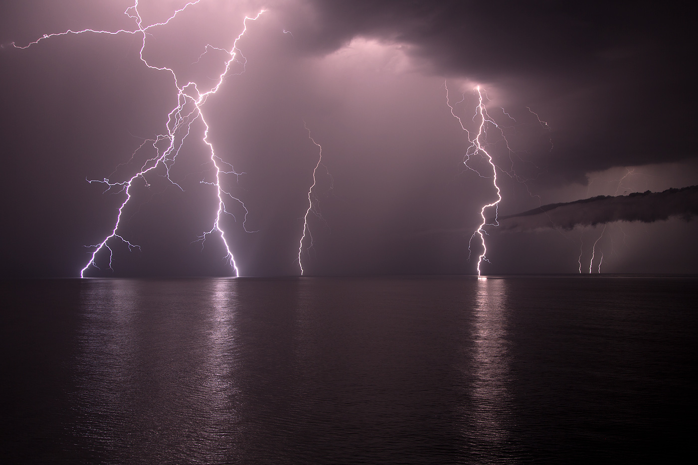 Gewitter auf dem Mittelmeer