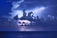 Gewitter auf dem Mittelmeer