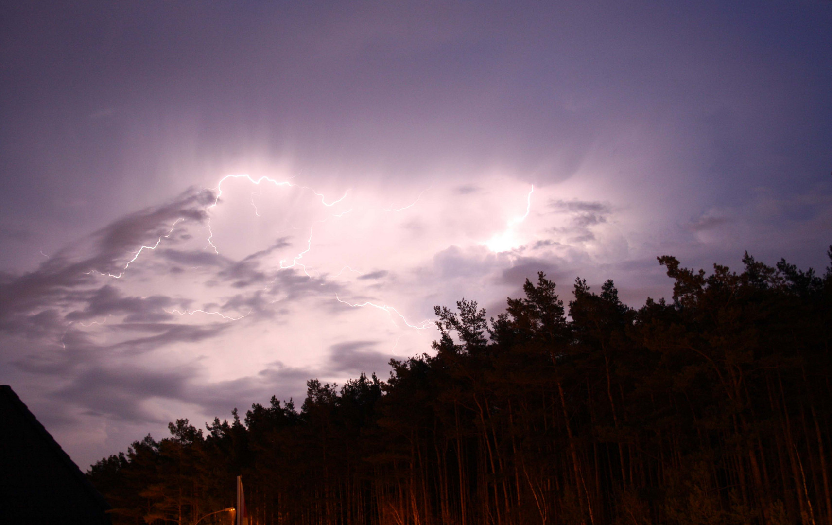 Gewitter bei am Abend