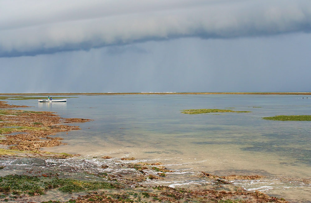 Gewitter bei Ebbe