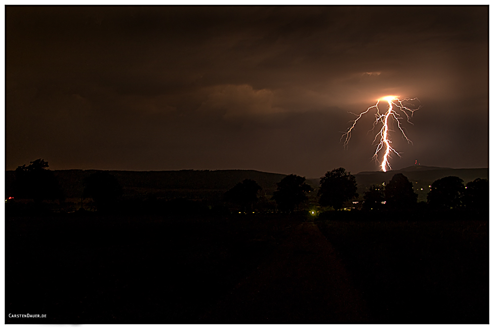 Gewitter bei Holzminden / Köterberg