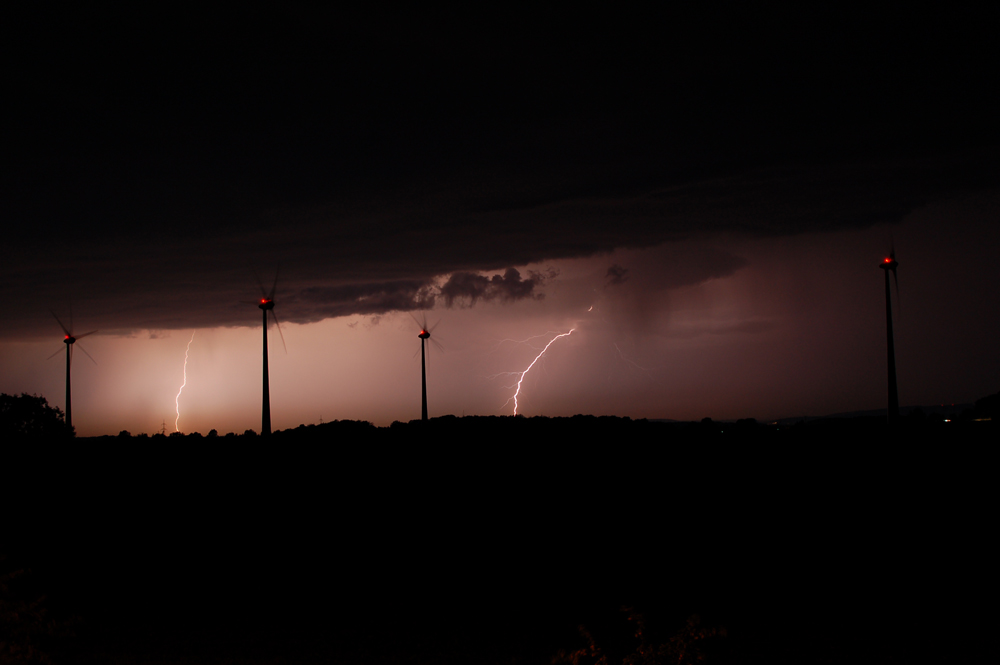 Gewitter Blickrichtung Lage (Lippe) / Bad Salzuflen