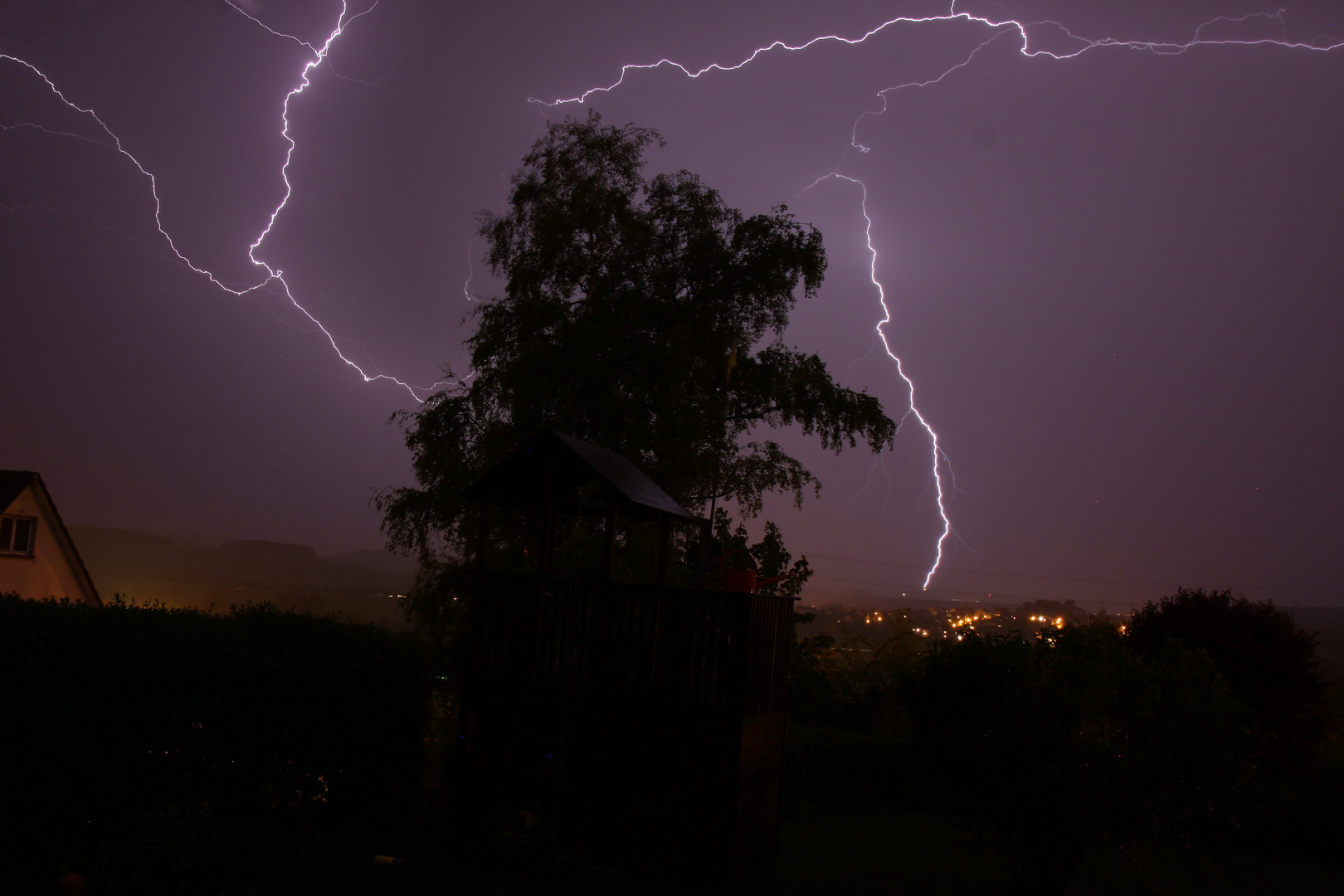 Gewitter eingefangen