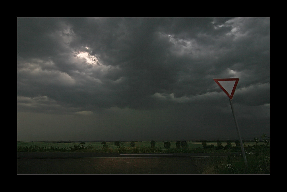 Gewitter hat Vorfahrt