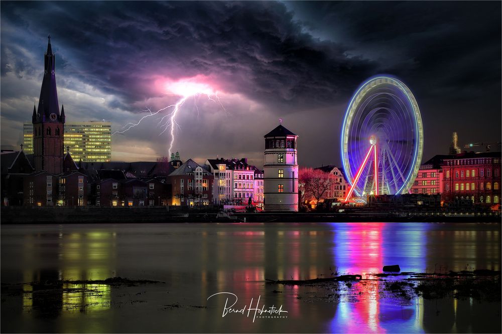 Gewitter ... Hochwasser und Riesenrad