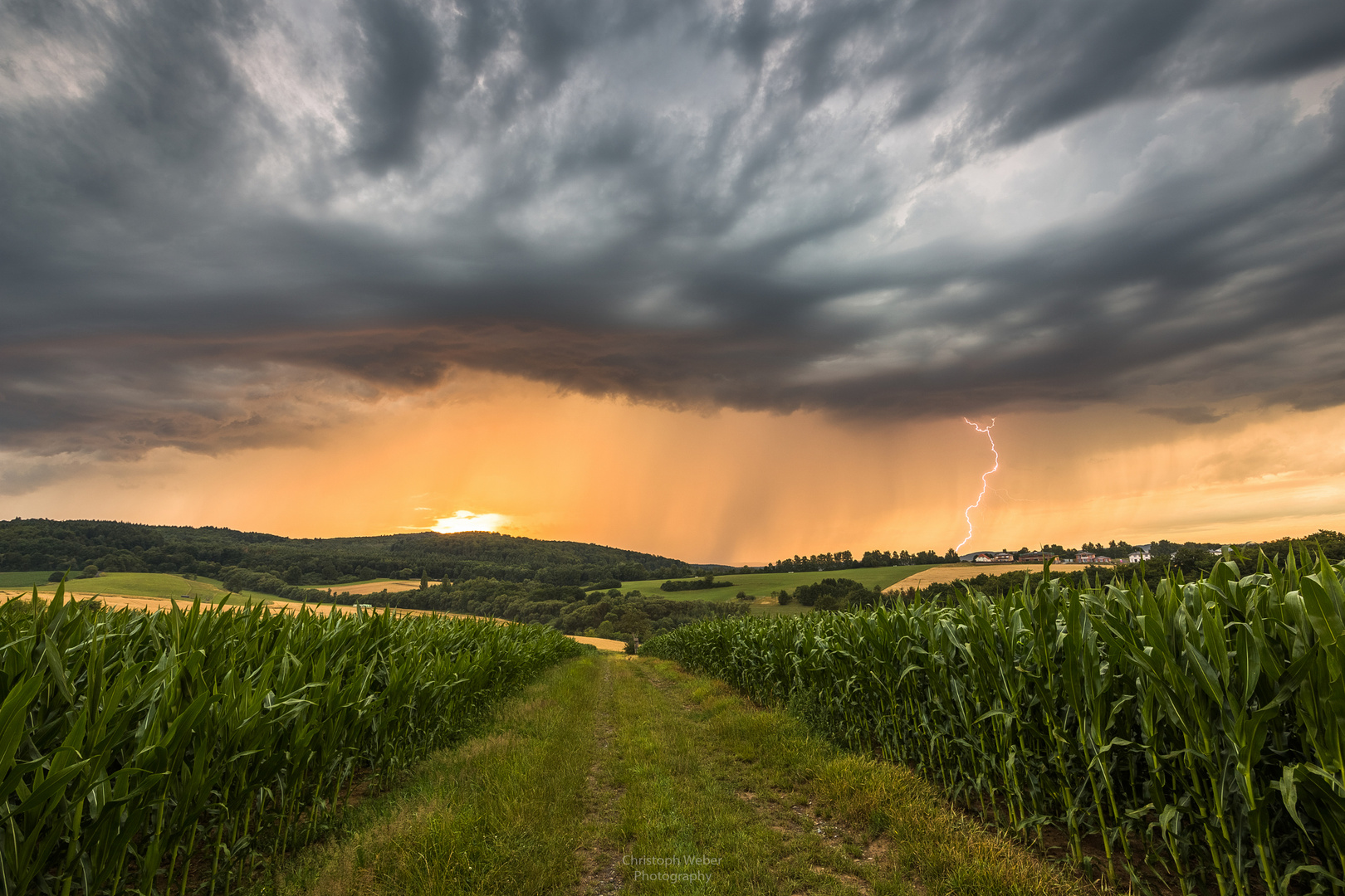 Gewitter im Abendlicht 