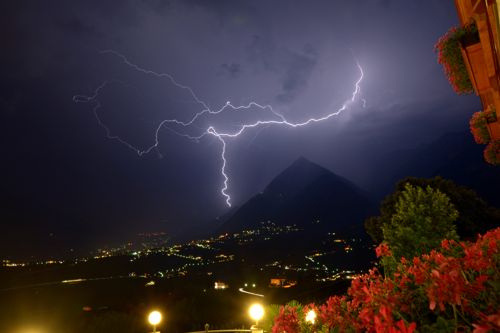 Gewitter im Meraner Tal