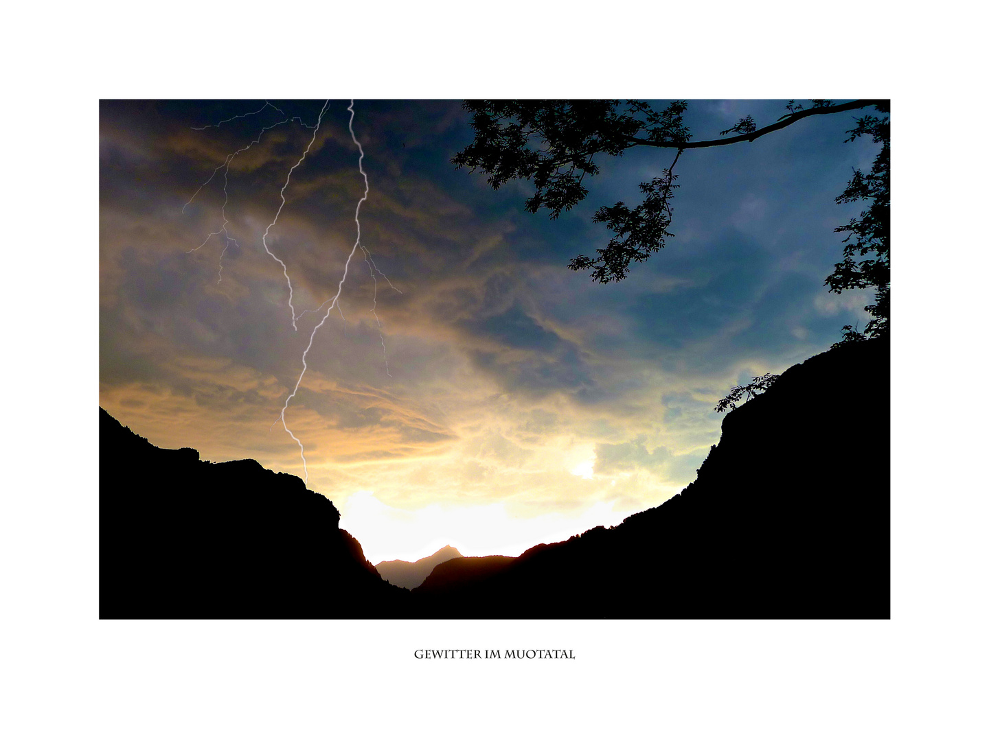 Gewitter im Muotatal (Innerschweiz)